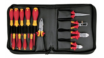 image of PLIER/SCRWDRVR INSUL 14PC W/CASE