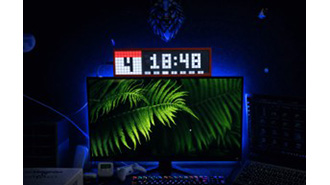 image of DIY 8x32 LED Matrix Smart Clock With Awtrix 3.0
