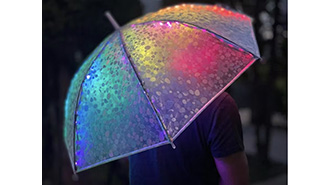 image of IlluminateSky - Luminous Umbrella by using M5Stack