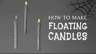 image of Make Halloween Shine: Spooky Floating Candles from LED Torch Kits!