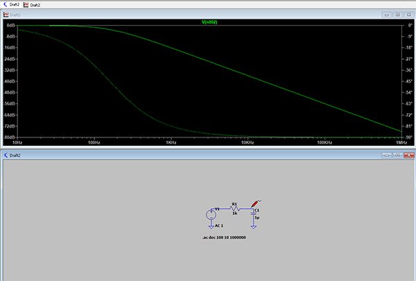 How to Simulate an RC Low-Pass Filter in LTspice and Analyze Frequency Response