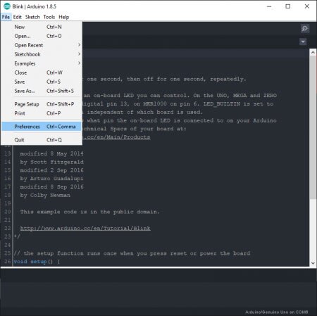 Installing Board Definitions in the Arduino IDE
