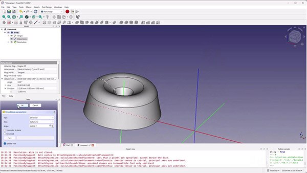 Intro to FreeCAD Part 6: Revolutions Pipes and Lofts