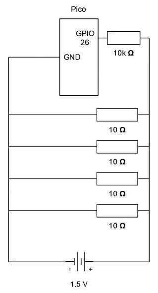 Image of Raspberry Pi Pico Battery Voltmeter in Python