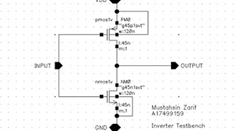 Image of Ring Oscillator Design and Characterization In Cadence Virtuoso
