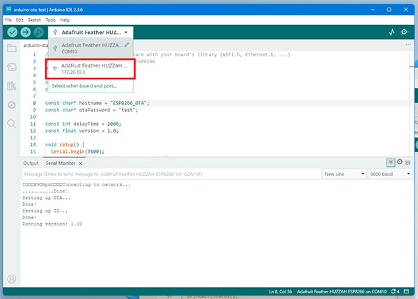 Image of Arduino OTA Updates Without an Arduino Cloud Account