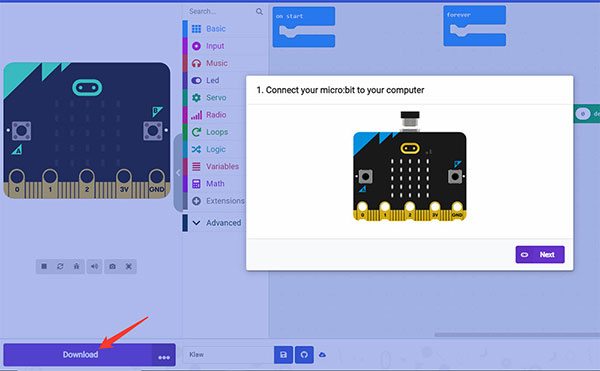 Image of Getting to grips with the Kitronik Klaw, BBC microbit, and MakeCode!