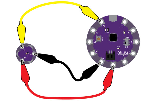 Image of LilyPad Light Sensor V2 Hookup Guide