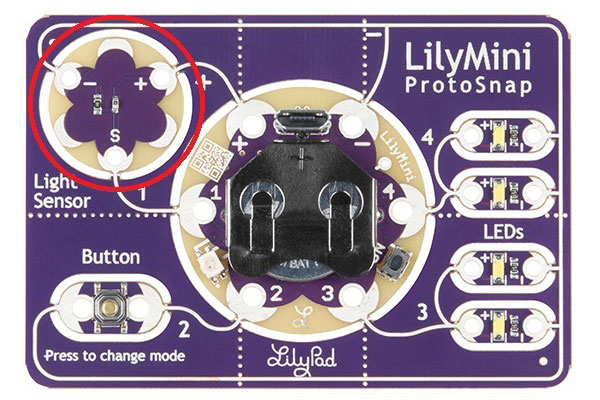 Image of LilyPad Light Sensor V2 Hookup Guide