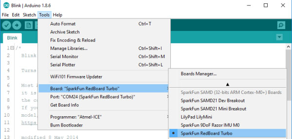 Image of RedBoard Turbo Hookup Guide