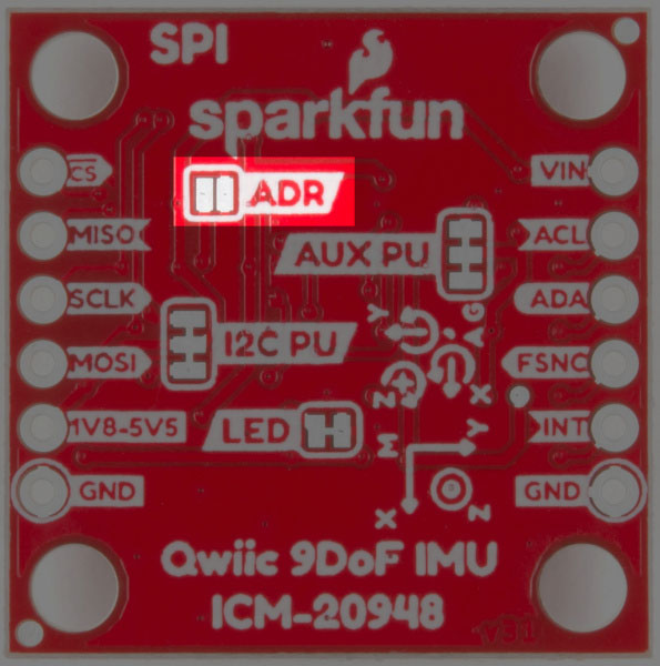 Image of SparkFun 9DoF IMU (ICM-20948) Breakout Hookup Guide