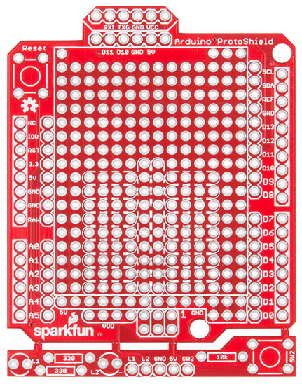 Image of SparkFun Arduino ProtoShield Hookup Guide