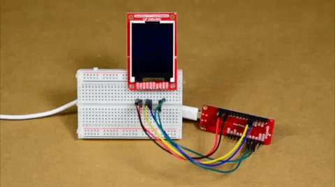 Image of TFT LCD Breakout 1.8in 128x160 Hookup Guide