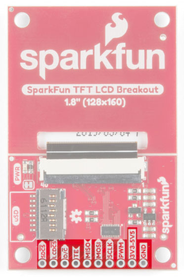 Image of TFT LCD Breakout 1.8in 128x160 Hookup Guide