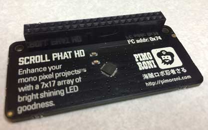 Female header soldered onto the Scroll PHAT HD 