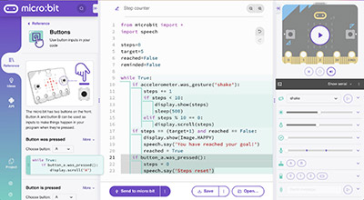new micro:bit python editor – cd-soft Images High... Exploring Simulation Options of micro:bit Python Editor