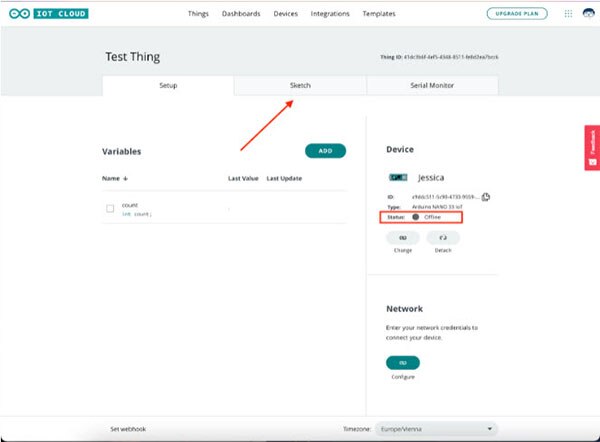 Getting Started with the Arduino IoT Cloud