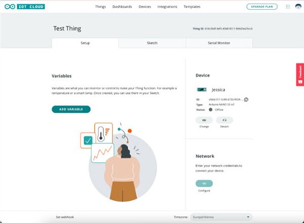 Getting Started with the Arduino IoT Cloud