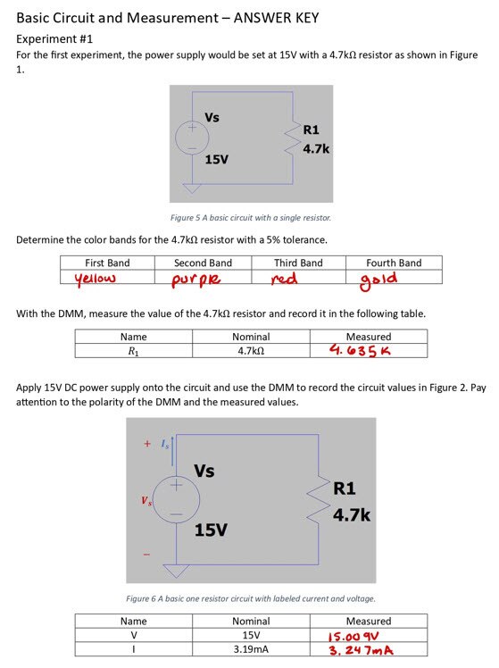 Blog #01: Basic Circuit and Measurement