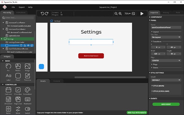 How To Design an Embedded Electronics Functional User Interface with Squareline Studio