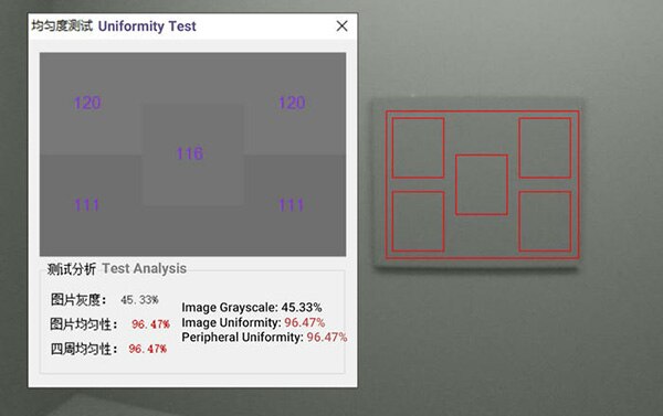 image of Actual Image Sample from iSeetest Software