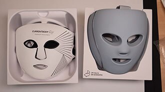 Image of Teardown of CurrentBody Series 2 and Shark Cryoglow LED Therapy Masks