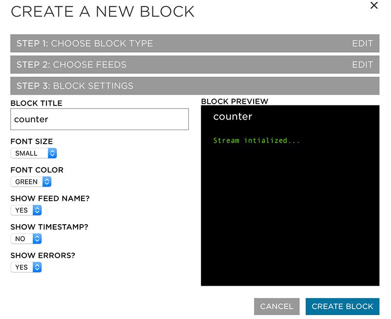 Creating a Block