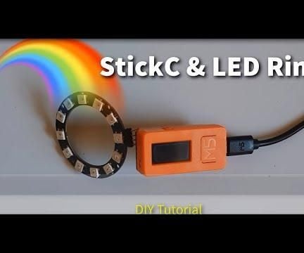 Neo Vision Sensor Module M5StickC ESP32 & NeoPixels Random Color Demo